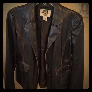 Brown Pleather Jacket